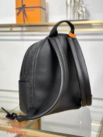 高仿奢侈品 LV Discovery 黑色 壓花 雙肩 後背包 M46553 實拍照片側面