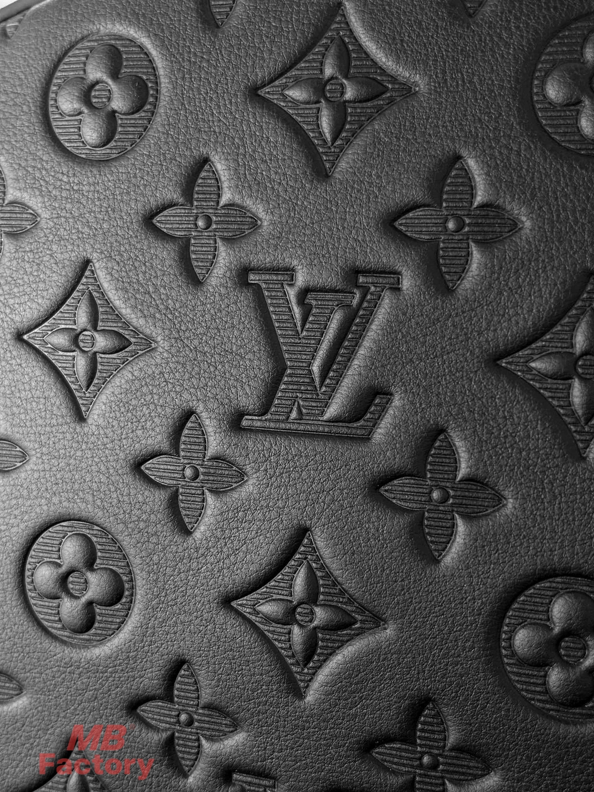 高仿奢侈品 LV Discovery 黑色 壓花 雙肩 後背包 M46553 實拍細節鋼印