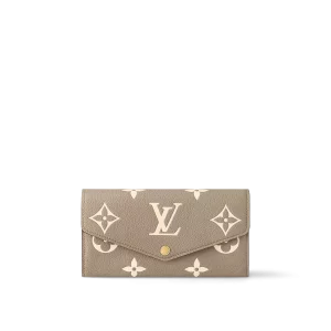 高仿精品 LV Sarah 大象灰 壓花 扣子長款錢包 M81049 主圖-1