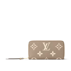 高仿精品 LV 大象灰色 壓花 拉鏈錢包 M69794- 主圖1